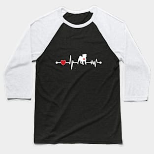 Bulldog Heartbeat Baseball T-Shirt